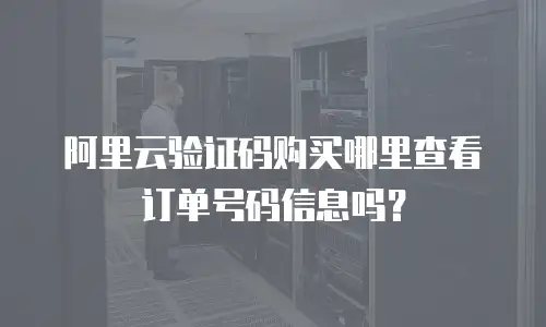 阿里云验证码购买哪里查看订单号码信息吗？