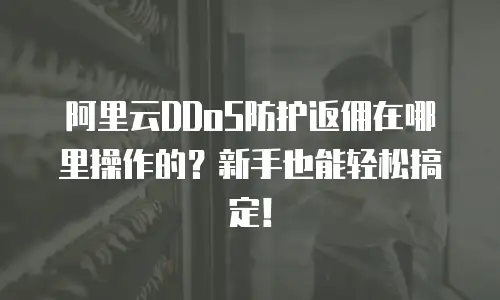 阿里云DDoS防护返佣在哪里操作的？新手也能轻松搞定！