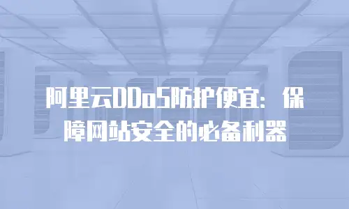 阿里云DDoS防护便宜：保障网站安全的必备利器