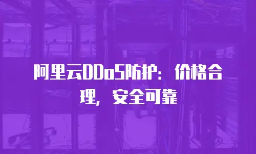 阿里云DDoS防护：价格合理，安全可靠