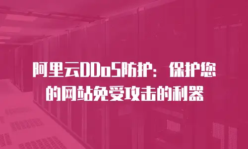 阿里云DDoS防护：保护您的网站免受攻击的利器