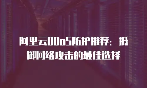 阿里云DDoS防护推荐：抵御网络攻击的最佳选择