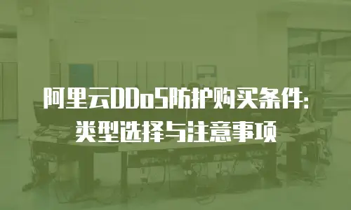 阿里云DDoS防护购买条件：类型选择与注意事项