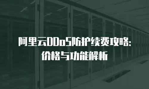 阿里云DDoS防护续费攻略：价格与功能解析