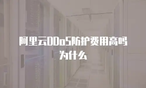 阿里云DDoS防护费用高吗为什么
