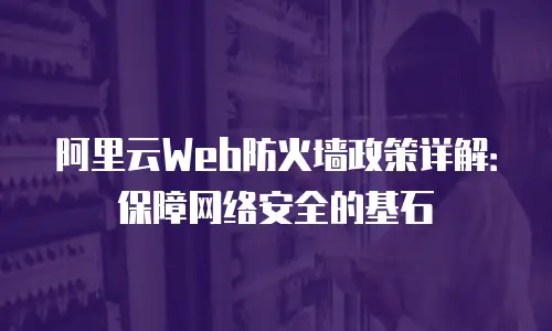 阿里云Web防火墙政策详解：保障网络安全的基石