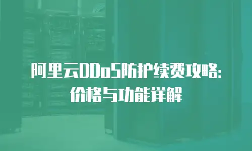 阿里云DDoS防护续费攻略：价格与功能详解