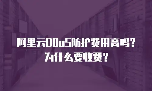 阿里云DDoS防护费用高吗？为什么要收费？