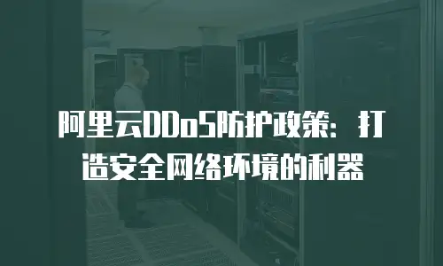 阿里云DDoS防护政策：打造安全网络环境的利器