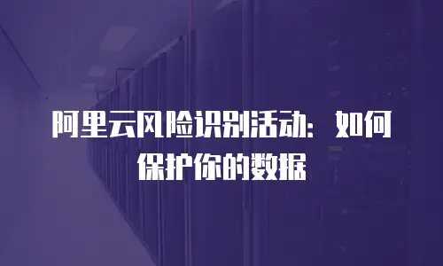 阿里云风险识别活动：如何保护你的数据