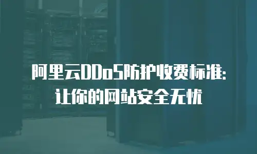 阿里云DDoS防护收费标准：让你的网站安全无忧