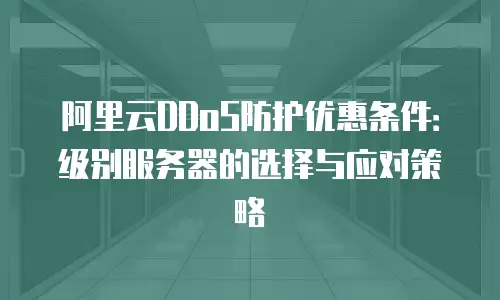 阿里云DDoS防护优惠条件：级别服务器的选择与应对策略