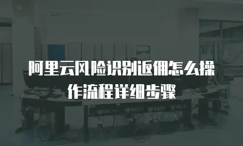 阿里云风险识别返佣怎么操作流程详细步骤