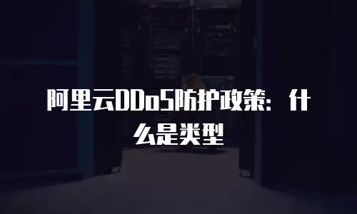 阿里云DDoS防护政策：什么是类型