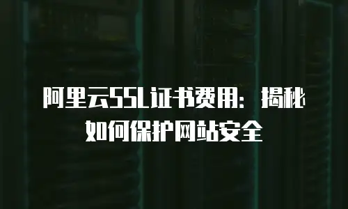 阿里云SSL证书费用：揭秘如何保护网站安全