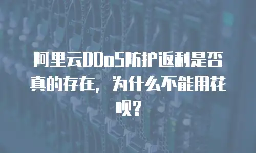 阿里云DDoS防护返利是否真的存在，为什么不能用花呗？