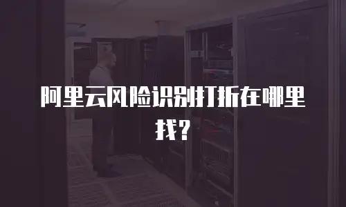 阿里云风险识别打折在哪里找？