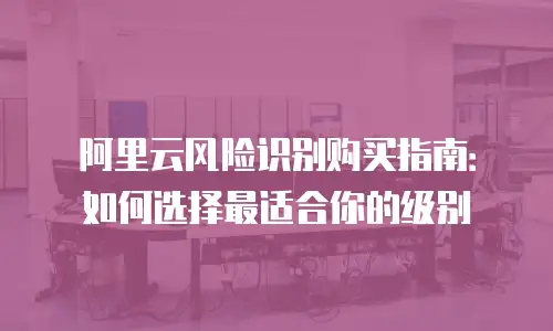 阿里云风险识别购买指南：如何选择最适合你的级别