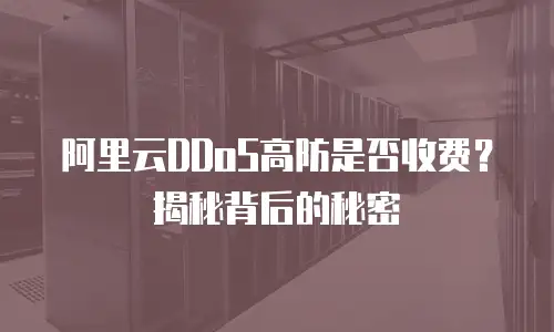 阿里云DDoS高防是否收费？揭秘背后的秘密