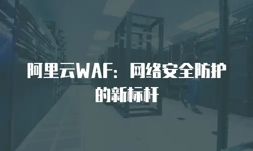 阿里云WAF：网络安全防护的新标杆