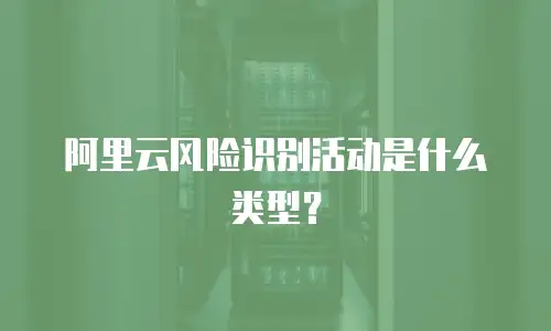 阿里云风险识别活动是什么类型？