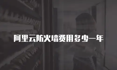 阿里云防火墙费用多少一年