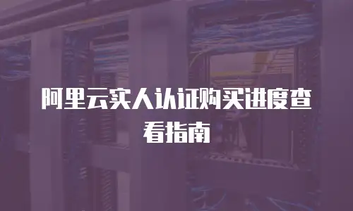 阿里云实人认证购买进度查看指南