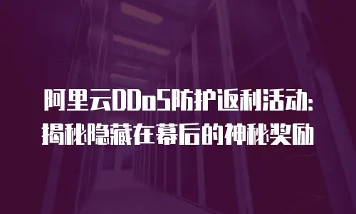 阿里云DDoS防护返利活动：揭秘隐藏在幕后的神秘奖励