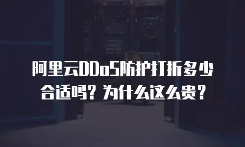 阿里云DDoS防护打折多少合适吗？为什么这么贵？