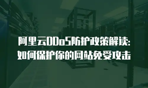 阿里云DDoS防护政策解读：如何保护你的网站免受攻击
