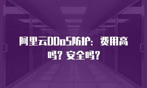 阿里云DDoS防护：费用高吗？安全吗？