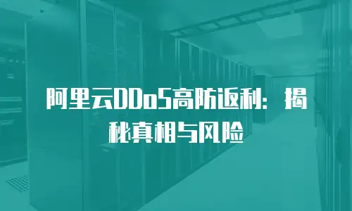阿里云DDoS高防返利：揭秘真相与风险