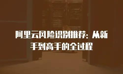 阿里云风险识别推荐: 从新手到高手的全过程