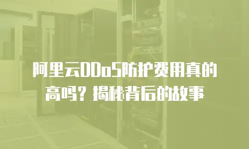 阿里云DDoS防护费用真的高吗？揭秘背后的故事