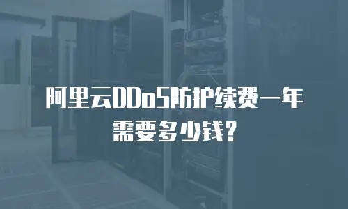 阿里云DDoS防护续费一年需要多少钱？