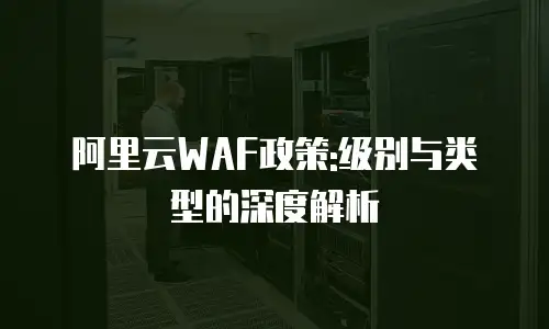 阿里云WAF政策:级别与类型的深度解析