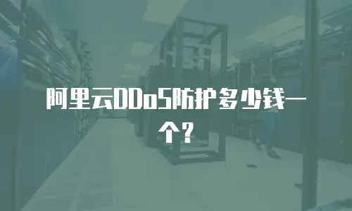 阿里云DDoS防护多少钱一个？