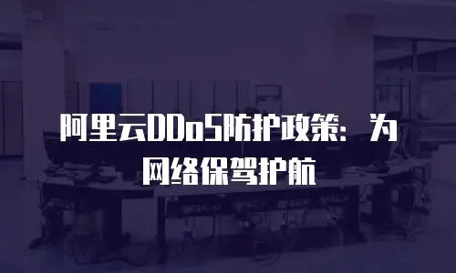 阿里云DDoS防护政策：为网络保驾护航