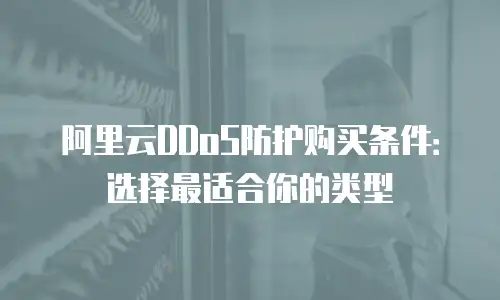 阿里云DDoS防护购买条件：选择最适合你的类型