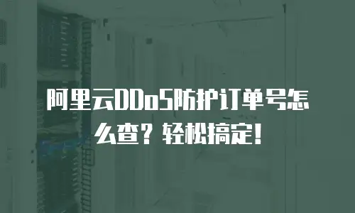 阿里云DDoS防护订单号怎么查？轻松搞定！