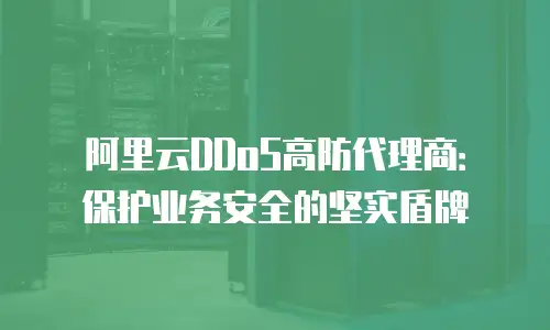 阿里云DDoS高防代理商：保护业务安全的坚实盾牌