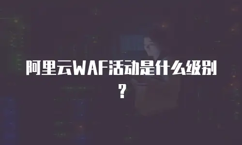阿里云WAF活动是什么级别？