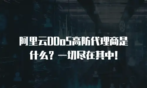 阿里云DDoS高防代理商是什么？一切尽在其中！