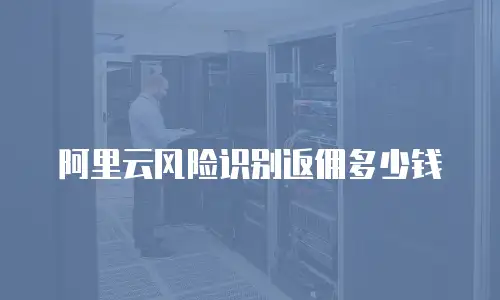 阿里云风险识别返佣多少钱