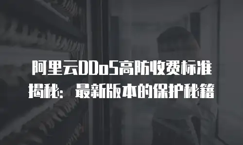 阿里云DDoS高防收费标准揭秘：最新版本的保护秘籍