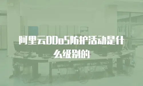 阿里云DDoS防护活动是什么级别的