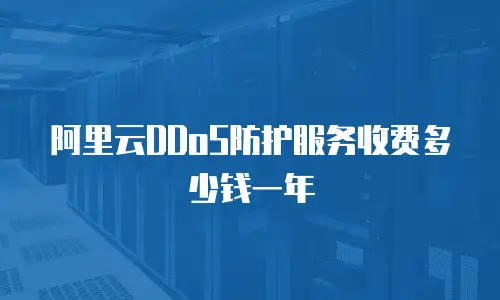 阿里云DDoS防护服务收费多少钱一年