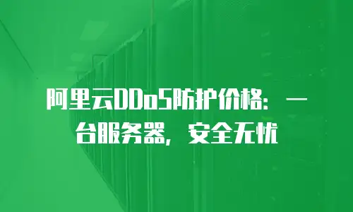 阿里云DDoS防护价格：一台服务器，安全无忧