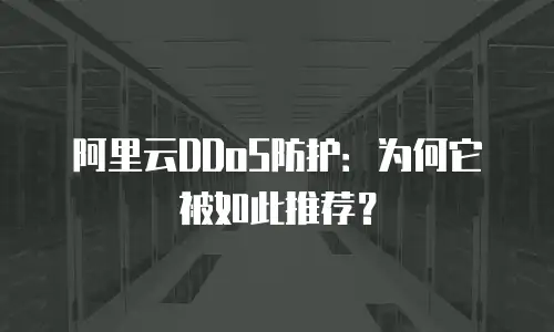 阿里云DDoS防护：为何它被如此推荐？