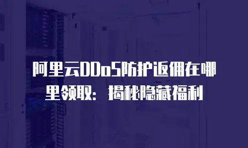 阿里云DDoS防护返佣在哪里领取：揭秘隐藏福利